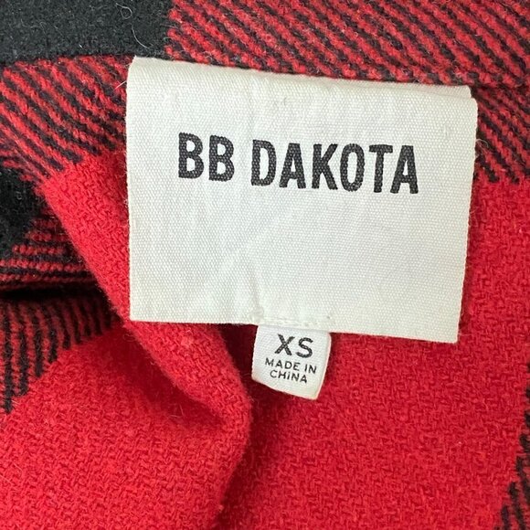 BB Dakota Olive Buffalo Plaid Wool Blend Jacket - Picture 7 of 13